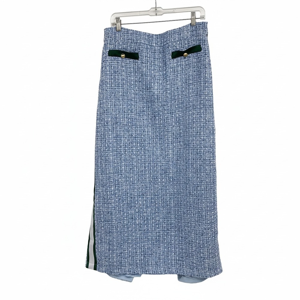 Anthropologie Side Stripe Tweed Maxi Skirt | Women’s Size 12